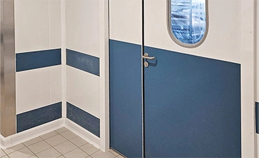 Lisse de protection murale type Acrovyn®, decochoc à coller, cloisons du midi